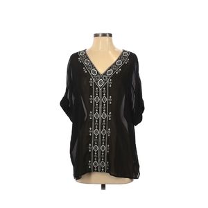White House Black Market Embroidered Blouse Size XS